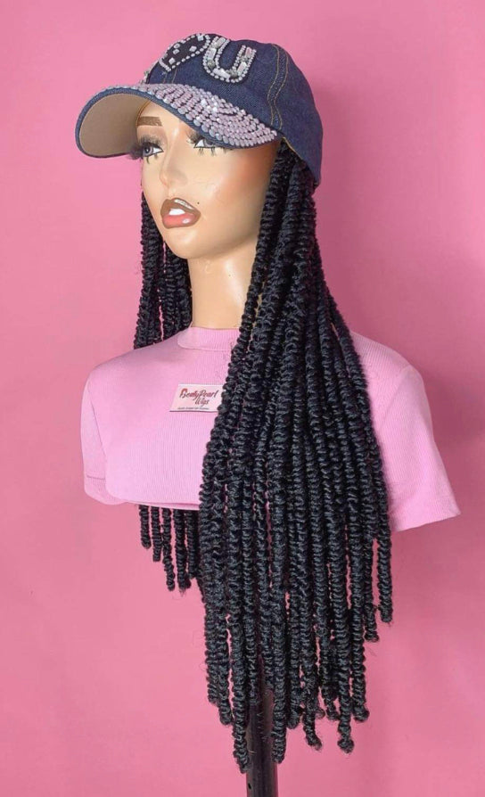 Braided Wig Hats/Hair Hats Royalty Natural