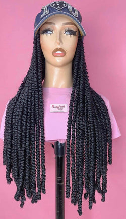 Braided Wig Hats/Hair Hats Royalty Natural