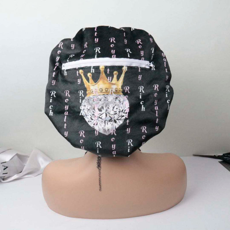 Royalty Rich headwear hair satin and Velour Pocket Bonnets