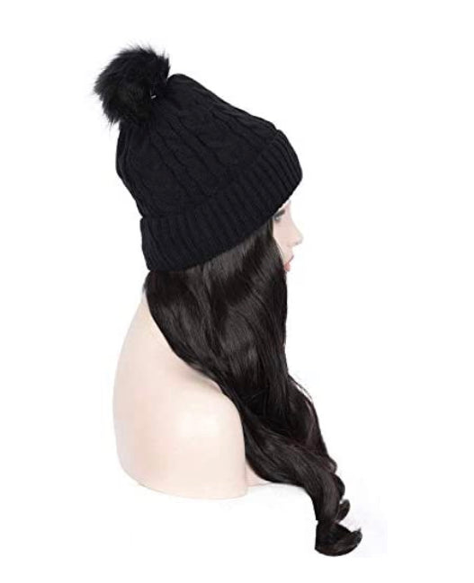 Beenie Wig Hair Hat/20in. Long Body Wave synthetic