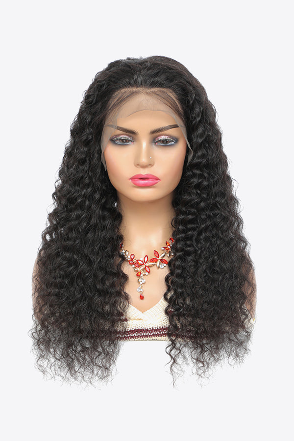 13*4“ Curly Lace Front Wigs in Black 20” Long 150% Density