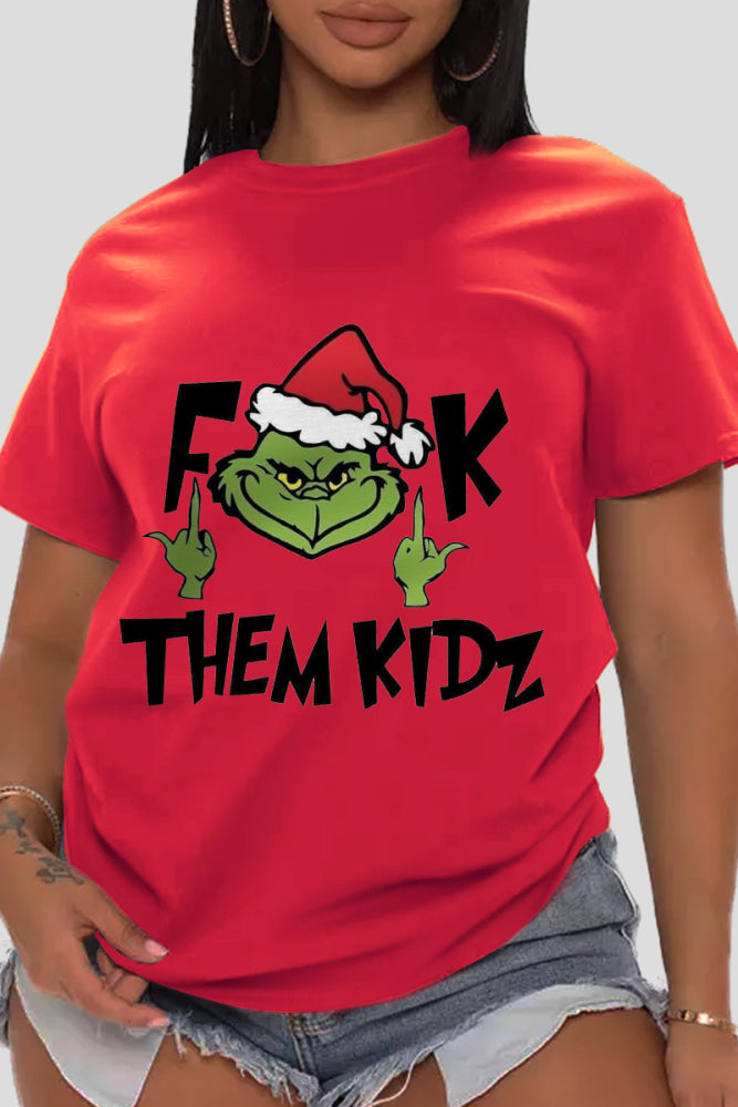 Humorous Grinch Christmas Tees(S-4x)