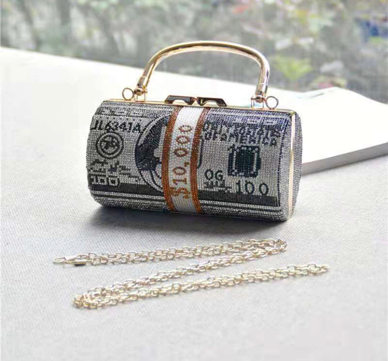 Boujee Diamond Money Hand Bag