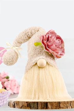 Mother's Day Flower Decor Pom-Pom Trim Faceless Gnome