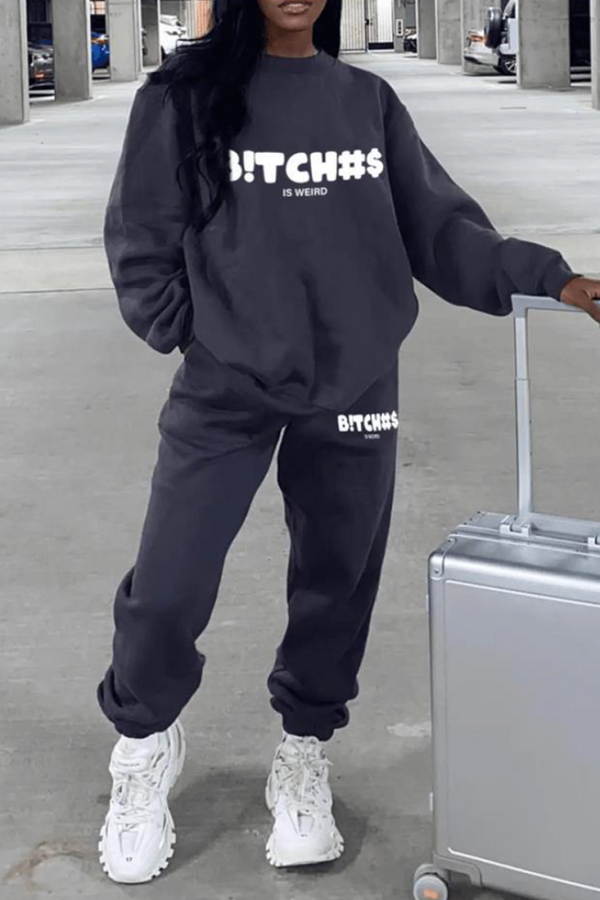 Trending Fashion B!tches is Weird Jogger Set