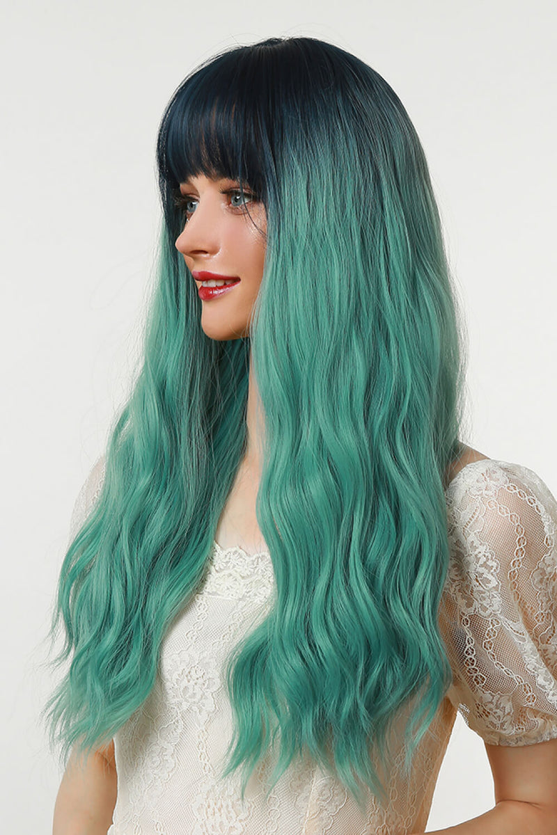 13*1" Mermaid Barbiee Wigs  Long Hair Wave 26" in Seafoam Ombre