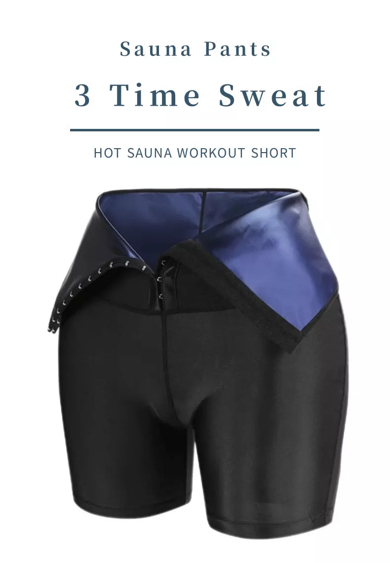 Royalty Rich Brand inc. Sauna Sweat Pants Women Fitness Lose Weight Tummy Control Waist Trainer Corset Leggings
