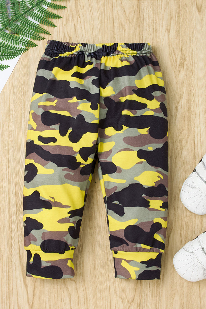 Boys Camouflage Hoodie and Pants Set