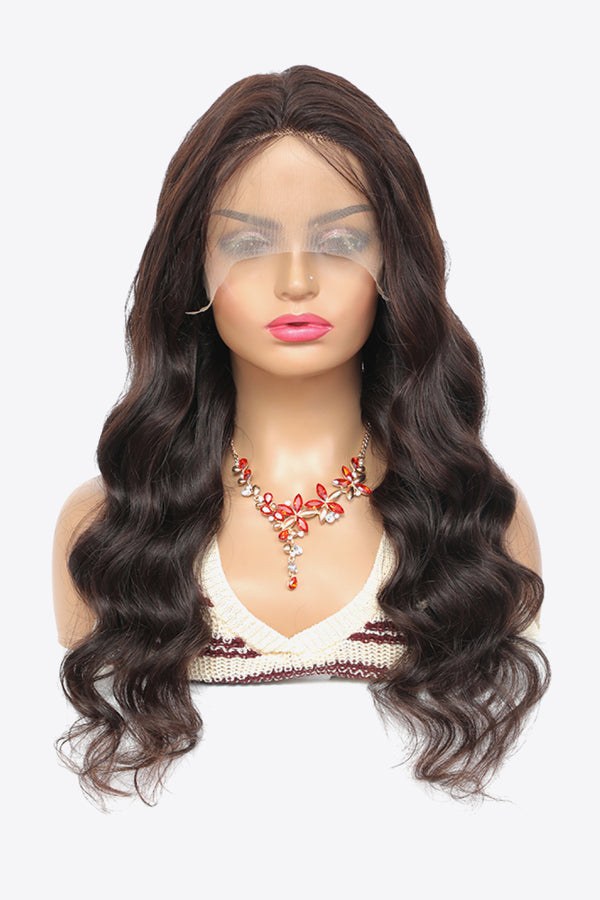 13*4" Wave Lace Front Human Wigs in Black 20" Long 150% Density