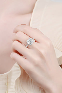 Sterling Silver 1 Carat Moissanite Ring