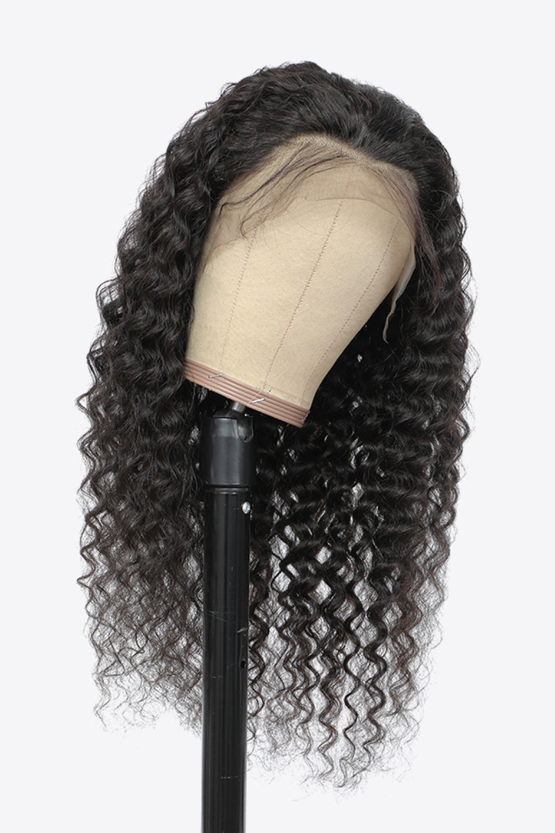 13*4“ Curly Lace Front Wigs in Black 20” Long 150% Density
