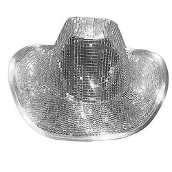 Disco Cowboy Hat Mirrorball Hat Full mirror cowgirl hat | Birthday Bling  Disco Cowgirl Hat