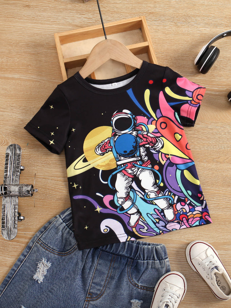 Boys Astronaut Graphic T-Shirt