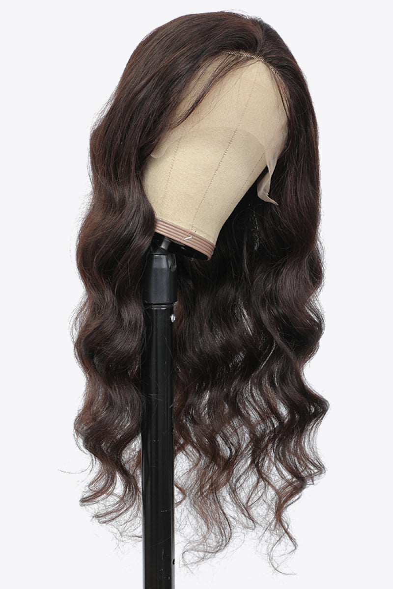 13*4" Wave Lace Front Human Wigs in Black 20" Long 150% Density