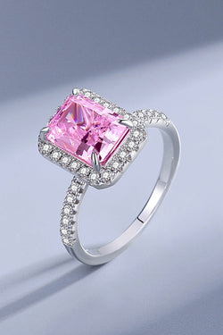 Unique and Chic 925 Sterling Silver Cubic Zirconia Ring