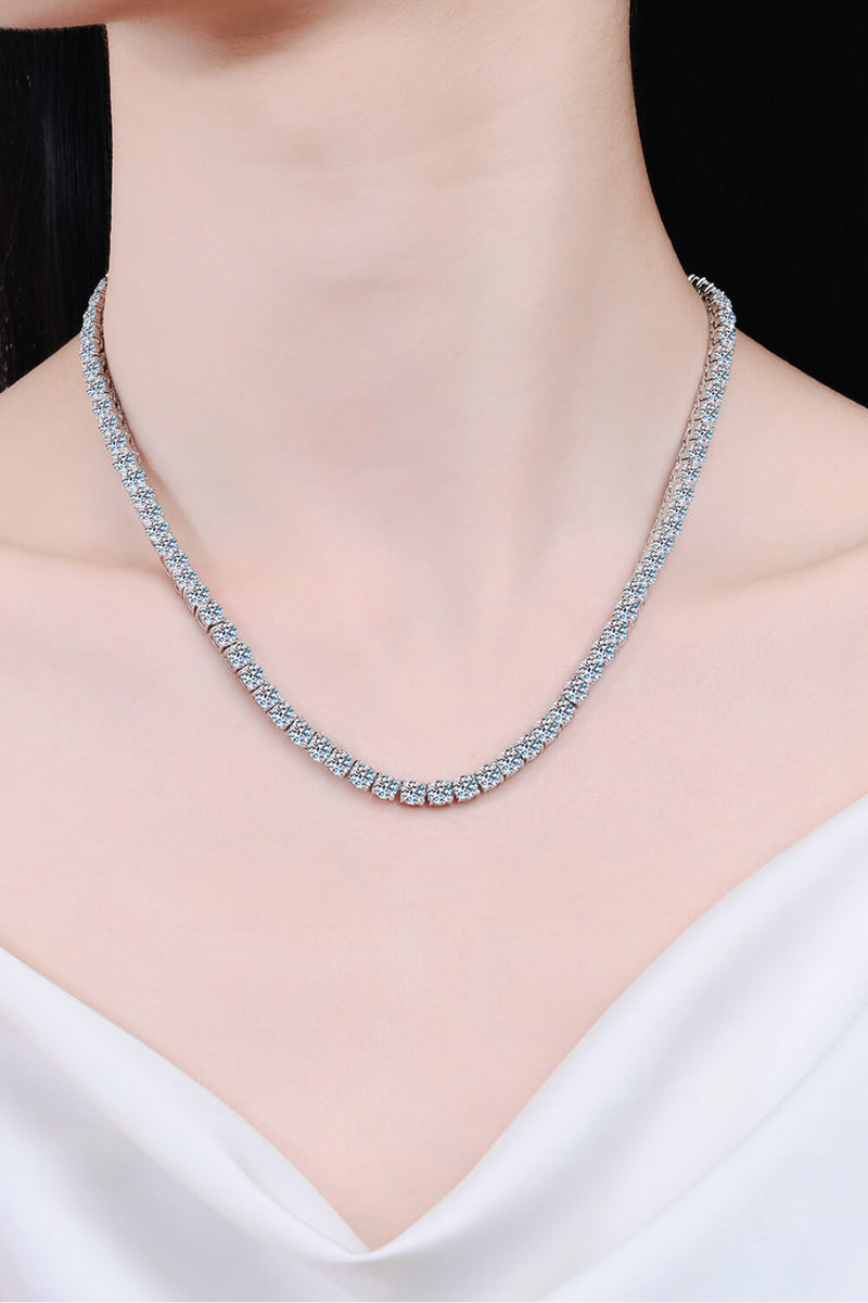 So Boujee Moissanite Rhodium-Plated Necklace